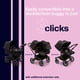 thumbnail image 4 of Bugaboo Donkey 5 Mono Complete - Cochecito individual que se convierte en cochecito doble lado a lado, múltiples posiciones de asiento - Aluminio/Negro medianoche-Negro medianoche, 4 of 5