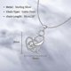 thumbnail image 3 of 925 Sterling Silver Pendant Animal Birds Love Heart Cubic Zirconia Women's Necklace Jewellery 26-27s, 3 of 5