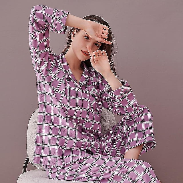 El traje de pijama de algodón para hombres y mujeres se puede usar para lijar tejido de invierno para parejas ropa de casa de gran tamaño Sincero Hogar