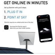 SpaceX STAR LINK Gen 3 Standard Kit High-Speed, Low-Latency Internet (Latest Model) Ultra Portable Travel Router WiFi 6- Elegant Design, Residents Business Satelital Connectivi(International )