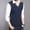 Navy, variant on fartey Men's Sweater Vest V Neck Slim Fit Casual Sleeveless Twisted Knitted Pullover Sweater