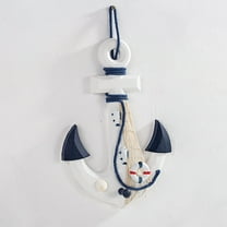 Anchor Wall Art Decor, Beach Theme Home Decoration with Rope, Coastal and Nautical Decor for Beach Parties and Rooms