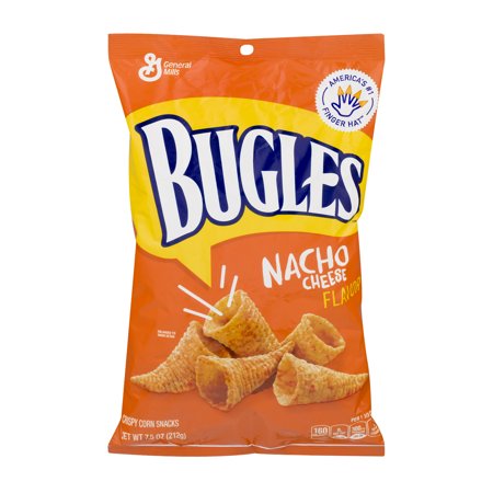 Bugles Nacho Cheese Flavor Crispy Corn Snacks 7.5 oz. Bag