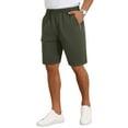 thumbnail image 5 of INSPIRE CHIC Men's Cotton Zipper Pockets Hiking Camping Cargo Shorts 36 Olive Green, 5 of 6