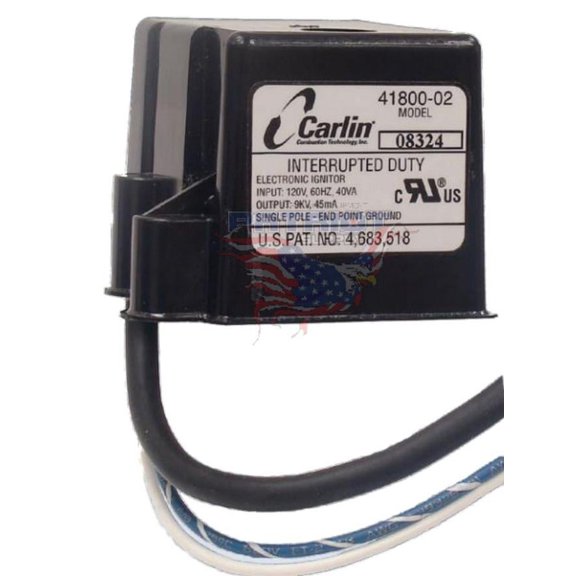 Carlin 4180002S 120V Ignitor Single-Pole Secondary For EZ-Gas Burners