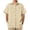 #136Brown, variant on Button Down Shirts for Men Cooling Collared Short Sleeve Work Shirts Quick Dry tee Shirt with Pockets