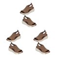 thumbnail image 3 of Qarigey Sandalias de diario para mujer, zapatos cómodos y versátiles con punta para el verano, sandalias informales ligeras con cuña, Type1 NO1, 3 of 6