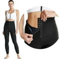 thumbnail image 1 of Mimigo Pantalones cortos de sauna para mujer, pantalones cortos de talle alto, traje de entrenamiento, traje de entrenamiento de cintura, 1 of 3