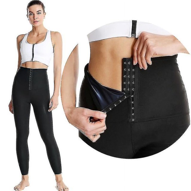 Mimigo Pantalones cortos de sauna para mujer, pantalones cortos de talle alto, traje de entrenamiento, traje de entrenamiento de cintura