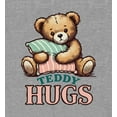 thumbnail image 2 of Teddy Hugs Youth Heather Gray Crew Neck Short Sleeve Tee-Medium, 2 of 4
