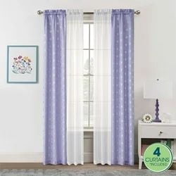 Ensemble de 4 panneaux de rideaux Your Zone, 27,5" x 84", camouflage gris
