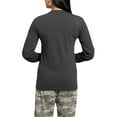 thumbnail image 2 of CafePress - Dog Halloween Pitbull Witch - Women's Long Sleeve Charcoal Gray Pajamas, 2 of 7