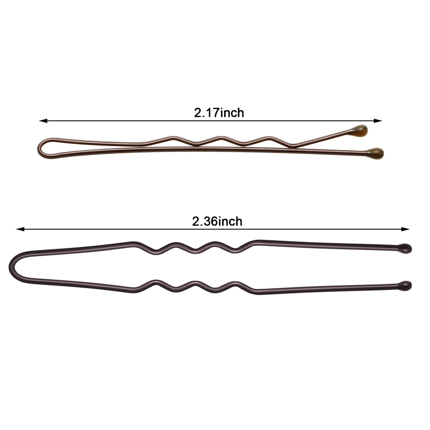 200 Pieces Hair Pins Bobby Pins U Shaped Hair Clips Different Sizes Metal Hair Pin Clips with Clear Storage Boxes Brown Walmart