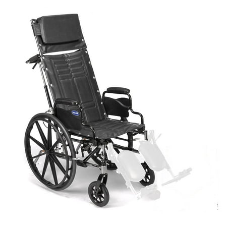 Invacare Tracer SX5 Recliner Wheelchair for Adults Everyday Folding 18 Inch Seat Desk Arms