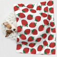thumbnail image 6 of Pofeuu Hand Drawn Strawberry Print Puppy Blanket,Dog Blankets,Pet Blanket Cozy Cat Blankets for Indoor Cats, Fuzzy Pet Blanket for Kitten Doggy Dog Blankets-Large, 6 of 8