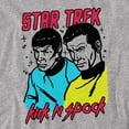 thumbnail image 2 of Star Trek Men's Kirk N Spock T-shirt Small Grey, 2 of 7