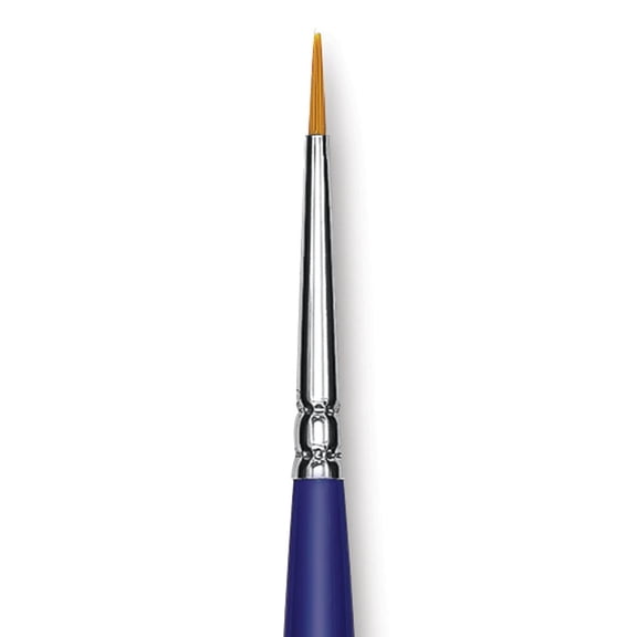 Blick Scholastic Golden Taklon Brush - Round, Long Handle, Size 0