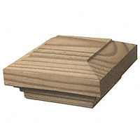 Waddell Manufacturing Waddell 224 4" X 4" Pine Pyramid Post Cap,No 224 
