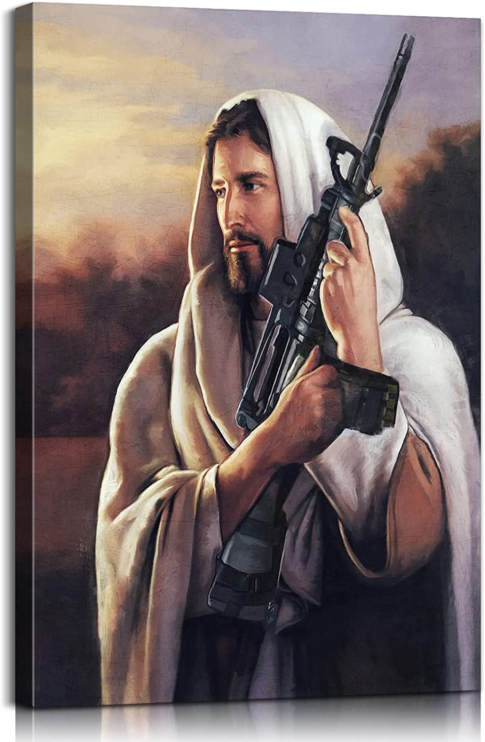 Jesus Poster Jesus Painting Picture of Jesus Christian Decor Religious Wall Art Jesus Canvas