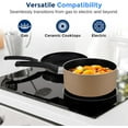 thumbnail image 5 of 6-Piece Nonstick Cookware Set with Black Coating, Heat-Resistant, Dishwasher Safe, Includes Fry Pans & Saucepans, 5 of 6