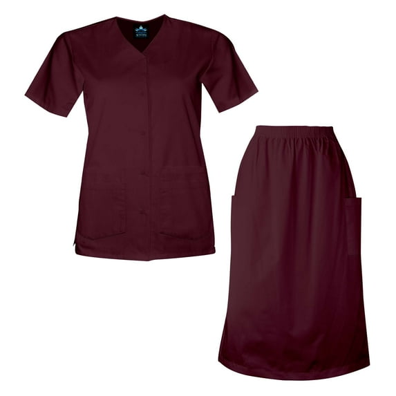 MAZEL UNIFORMS SCRUB SKIRT SET UNIFORM