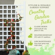 DuraTrel Country 35 x 66 White Vinyl Wall Trellis