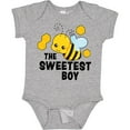 thumbnail image 3 of Inktastic The Sweetest Boy with Bee and Honey Combs Boys or Girls Baby Bodysuit, 3 of 5