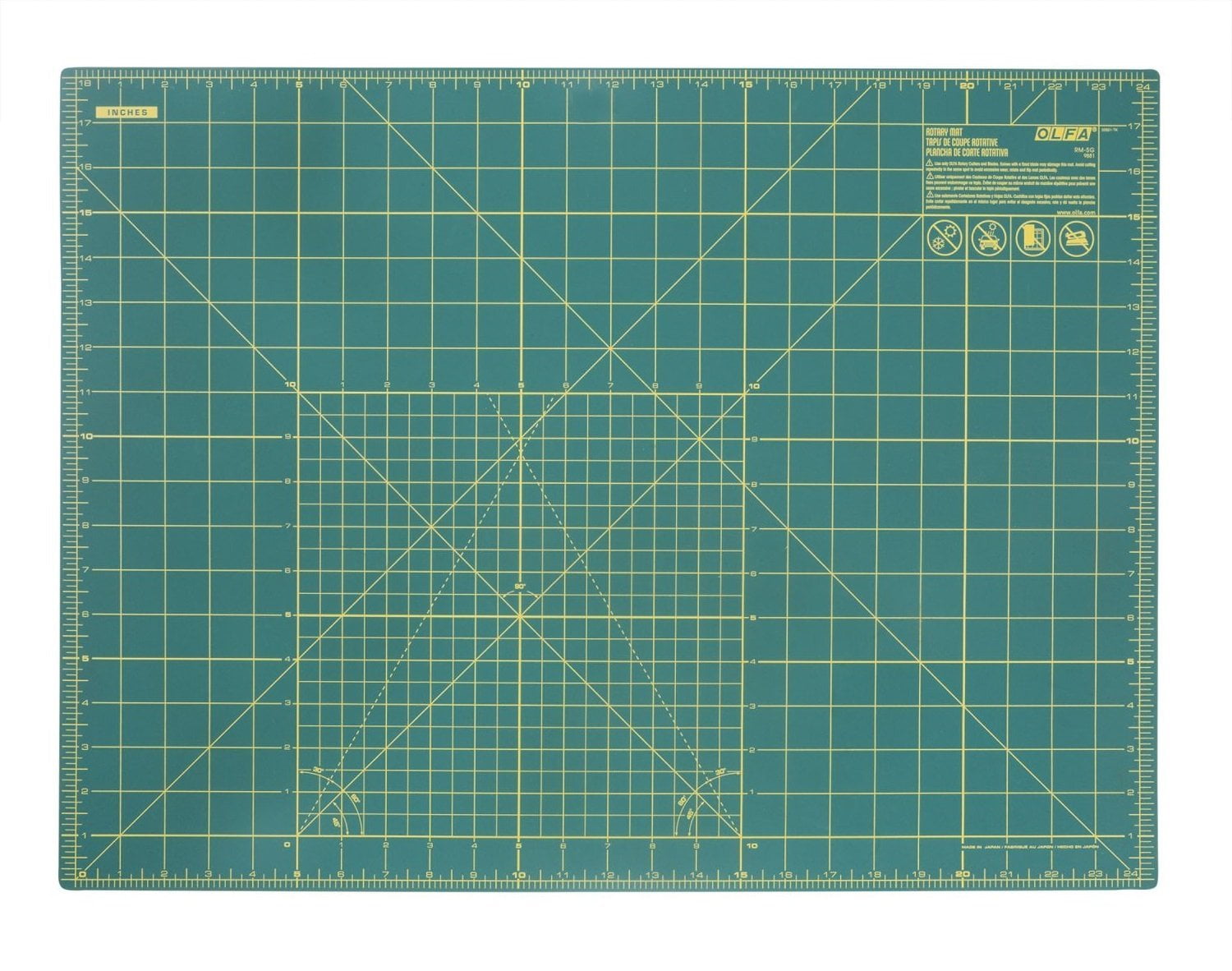 Olfa 24 X 36 Double Sided Self Healing Rotary Mat Walmart Com