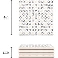 thumbnail image 3 of FMSHPON Modern Simple Geometric Circle Design Set of 6 Coaster for Drinks, Absorbent Ceramic Stone Coasters Cup Mat with Cork Base for Home Kitchen Room Coffee Table Bar Decor, 3 of 4