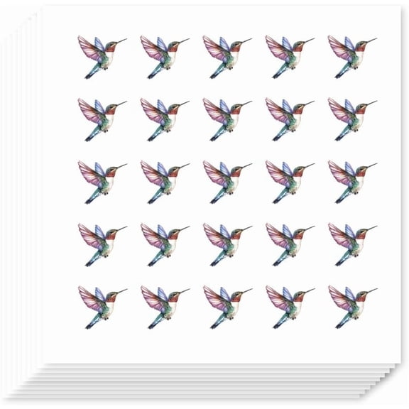 500Pcs Self-Adhesive Planner Stickers Hummingbird Stickers Colorful Hummingbird Paper Decals