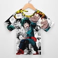 thumbnail image 3 of My Hero Academia Kids Short Sleeve Tee Shirt Novelty Crewneck T-Shirts Unisex Summer Blouse Tops for Boys Girls 100CM, 3 of 8