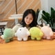 thumbnail image 4 of 9 inch Cute Rabbit Plush Stuffed Animal Body Pillow Fat Cartoon Cylindrical Body Pillows for Kids, Super Soft Hugging Toy Gifts for Bedding, Kids Slee, 4 of 4