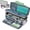 II-Ripple, variant on HOMEST Double Layer Carrying Case with Mat Pocket for Cricut Maker 4, Explore 4, Multi Front Pockets for Accessories and Supplies, Grey