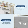 thumbnail image 6 of Danolapsi Cat Litter Box Enclosure, Hidden Litter Box Furniture with 2 Open Compartments, Scratching Mat, Double-Door Storage Cabinet, Front Entry, Air Vents, Metal Frame, Indoor Cat Washroom House, 6 of 8