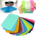 thumbnail image 1 of Cheers.US Kitchen Silicone Heat Resistant Table Mat Non-slip Pot Pan Pad Cushion, 1 of 7