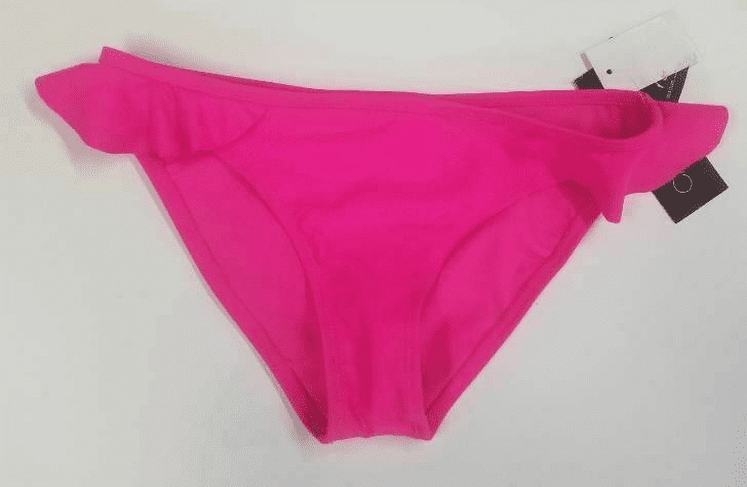 California Waves Womens Ruffled Hipster Swim Bottom Separates Pink XL - image 2 of 3