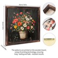 thumbnail image 2 of Floral Arrangement Rustic Bucket Wooden Sign Wall Plaque - Vintage Art Decoration, Wall Decoration - Ideal Gift For Home Decoration, Living Room, Bathroom, Bedroom, Garden, Dining, Bar, Cafe, Festi, 2 of 7