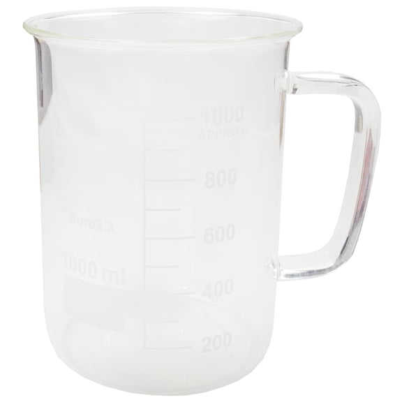 Beaker Mug 1000ml Borosilicate Glass