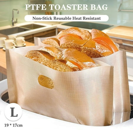 Toaster Bag Non-Stick Reusable Heat Resistant PTFE Toaster Bag for Grilled Cheese Sandwich (Best Way To Make A Grilled Cheese Sandwich)