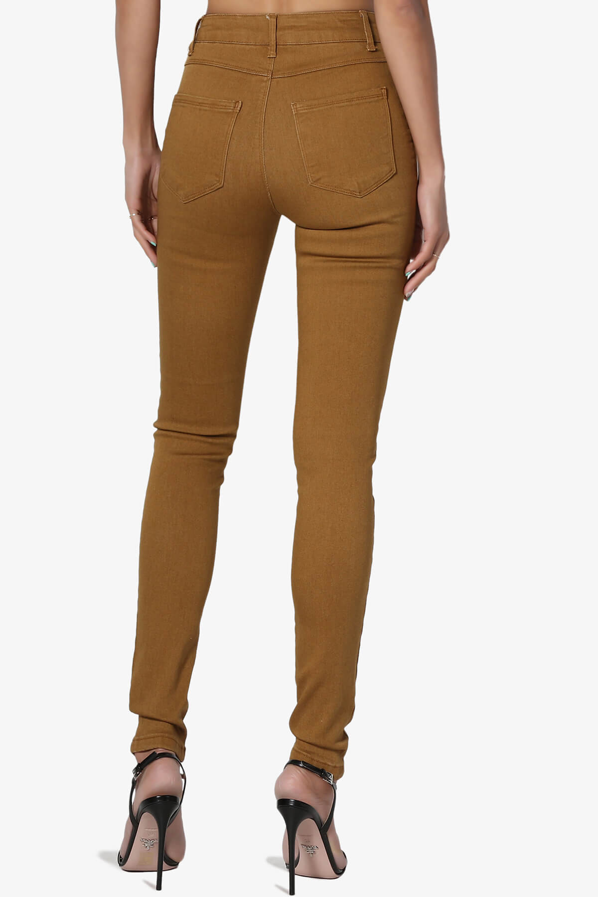 Women's Must-Have Colored High Rise Ankle Skinny Jeans Stretch Denim Jeggings - image 2 of 7