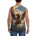 thumbnail image 4 of Pofeuu Cloud Rainbow Winged Dog Print Men's Muscle T-Shirt, Sleeveless, Muscle Tank, Classic Muscle Tee Top For Men Casual Sleeveless Muscle T-Shirt Trendy Clothes-3X-Large, 4 of 7