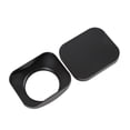 thumbnail image 1 of Camera Lens Hood, Screw in Lens Hood Shade with Cap, Alloy Accurate CNC Fine Processing, Square Metal Lens Hood Shade Protector for Camera, 1 of 7