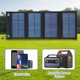 thumbnail image 4 of Cargador de panel solar plegable, batería portátil para teléfono móvil, banco de energía impermeable para exteriores, accesorios para acampar, 4 of 6