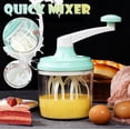 thumbnail image 1 of Manual Eggbeater Mixer Hand-cranked Cream Whisk Kitchen Baking Supply, 1 of 8
