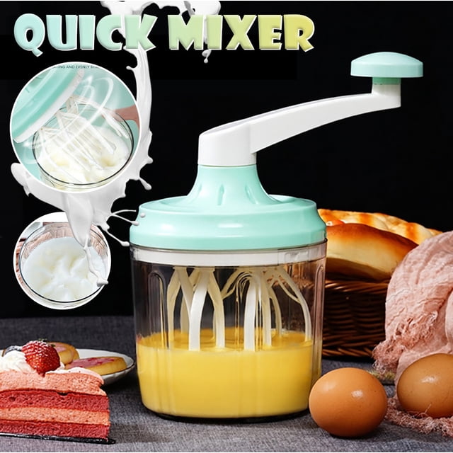 Agiferg Manual Eggbeater Mixer Hand-cranked Cream Whisk Kitchen Baking Supply