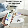 thumbnail image 3 of Loshall Air Tracker Tag (iOS Only)-1 Pcs, Smart Item Finder Work with Apple Find My for Luggage, Keys, Bags, Pets, Wallet, Bluetooth Tracker/ Key Finder and Item Locator Smart Tag Replaceable Battery, 3 of 9