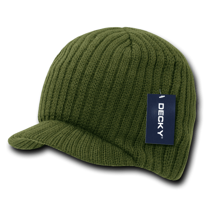 Decky Decky Beanies Beany For Men Women GI Campus Caps Hats Visor Ski Winter