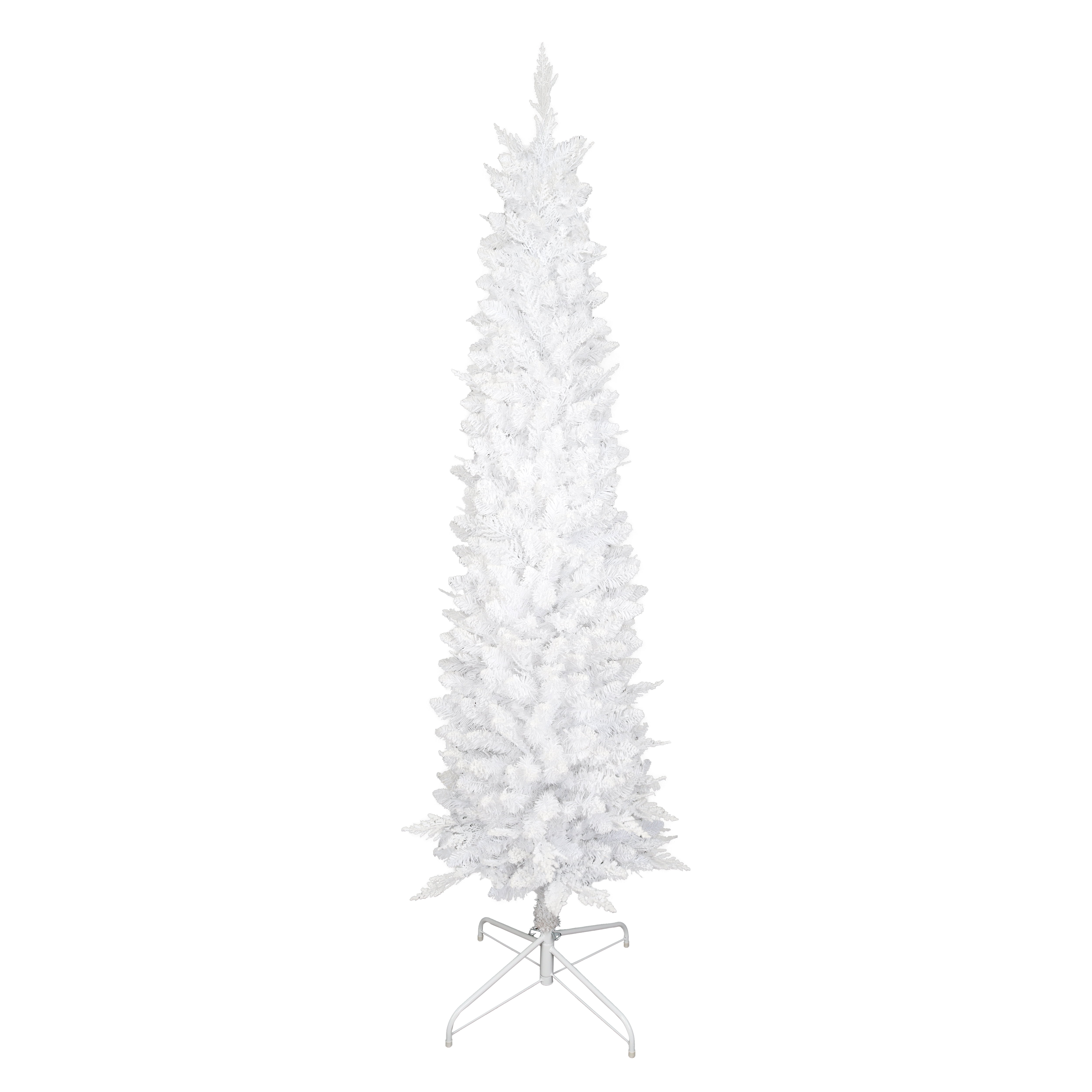 Holiday Time 2.29M Prelit Whitw Christmas Tree, 400 Dual Color (Warm White/ Multicolor),, 2.29M PRELIT FLOCKED TREE