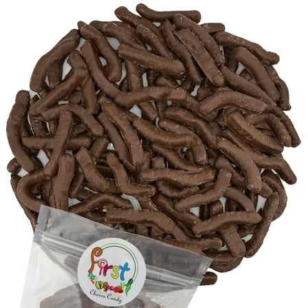 FirstChoiceCandy Chocolate Gummy Worms ( 2 Pound , Dark Chocolate )