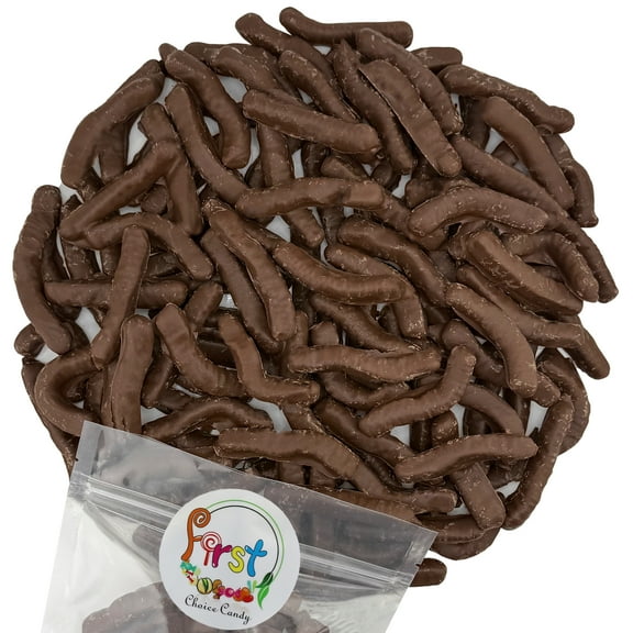 FirstChoiceCandy Chocolate Gummy Worms ( 2 Pound , Dark Chocolate )